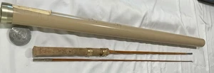 Vintage Bamboo R. Fly Fishing Rod Project rod in Sage tube - Picture 1 of 9