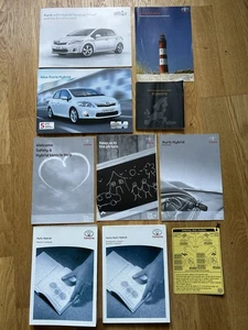 GENUINE TOYOTA AURIS Hybrid 2008-2012 OWNERS MANUAL HANDBOOK BOOK PACK - Picture 1 of 5