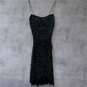 Ruby Rox Sparkle Babydoll Slip Dress Midi Sz S Formal Ruffle Chiffon Y2K HOCO - Picture 1 of 8