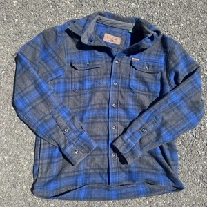 Orvis Herren Größe Small blau kariert Flanell Jacke, Hemd Langarm mit Taschen - Bild 1 von 7