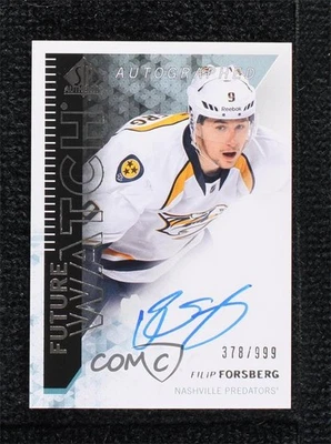 2013-14 SP Authentic Future Watch /999 Filip Forsberg #269 Rookie Auto RC - Image 1 of 2