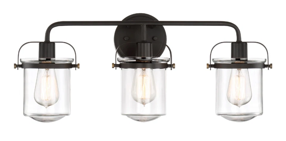 Fuente Diseñadores 90603 Jaxon 3 Luces 24"W Tocador Baño Luz - Bronce Foto 1 de 2