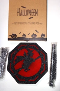Letrero de parada de bruja de Halloween iluminado Avon - Imagen 1 de 3