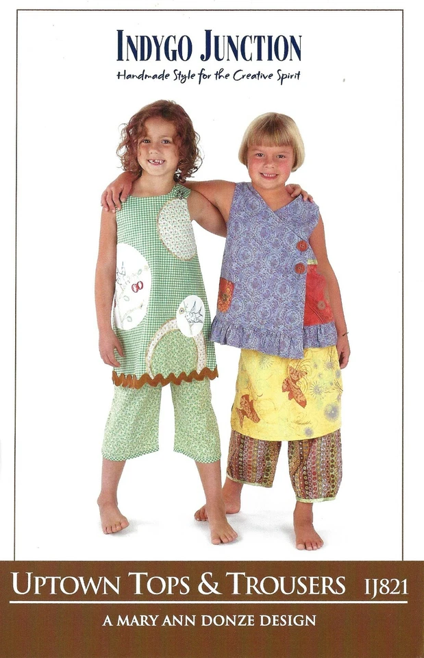 Indygo Junction - Uptown Tops & Trousers, Wrap Tunic, Cropped Pants Sz 2-6 UNCUT - Image 1 of 3