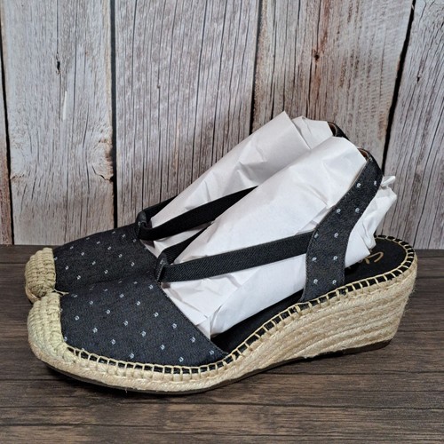 Sandali Clarks Petrina Kaelie blu espadrilla zeppa slingback donna taglia 8 5 M