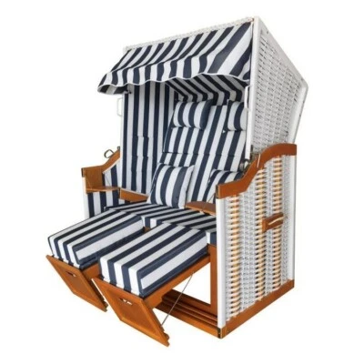 Strandkorb™ Baltic Sea Model, Blue-White Striped - Image 1 of 4