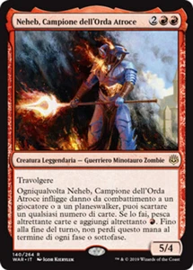 MTG NEHEB, DREADHORDE CHAMPION EXC - NEHEB, CAMPIONE DELL'ORDA ATROCE - WAR - Picture 1 of 1