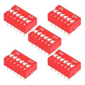 6 Position DIP Switch - Pack of 5 - Picture 1 of 3