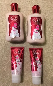 Bath & Body Works Lot of 4 Winter Candy Apple Body Lotion 236ml Hand Cream 59ml - Picture 1 of 12