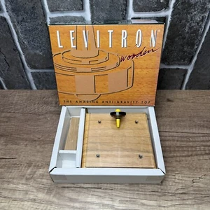 Levitron Wooden Top Toy in Box - Wood - Fascinations 1996 - Physics - Picture 1 of 9