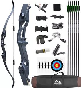 30-50lbs Recurvebogen 56" Jagdbogen Takedown Bogenschießen Bogen Jagd Schießen - Bild 1 von 16