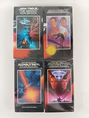 Vintage Star Trek Final Frontier VHS Tape 1991 Shatner Nimoy Lot of 4 New Foto 1 de 4