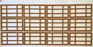12 Amarr Prairie Replacement Insert for Short Panel Amarr Garage Door Golden Oak - Picture 1 of 5