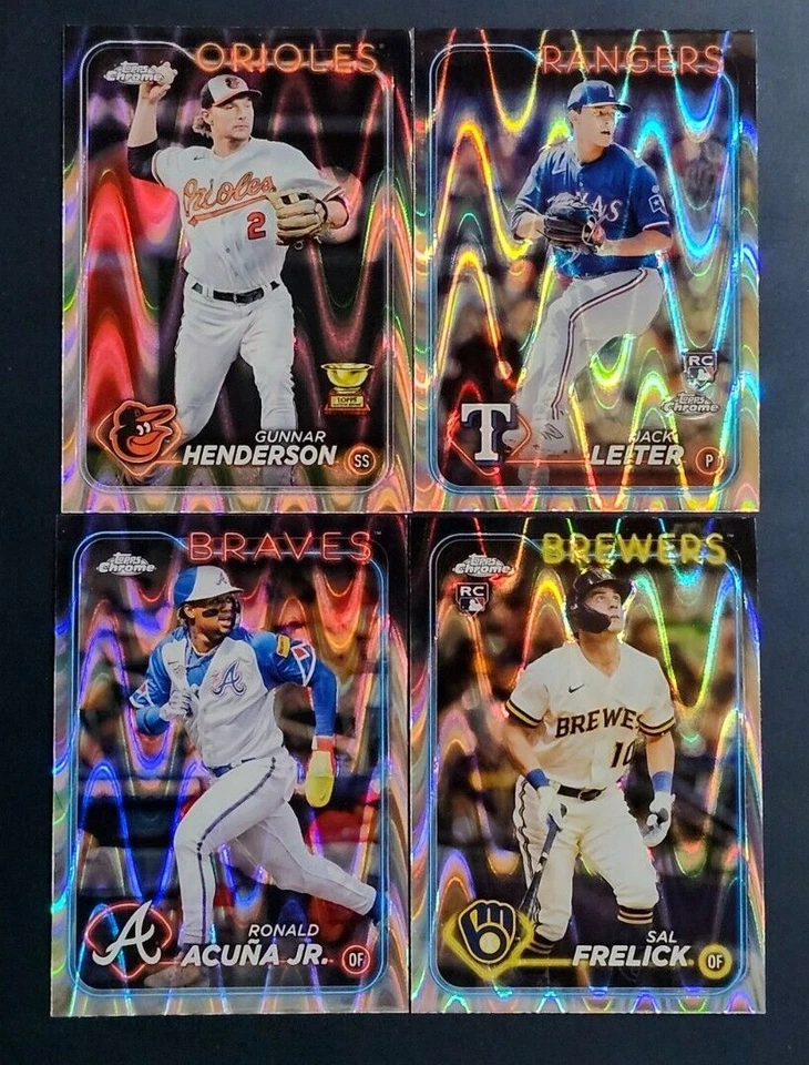 2024 Topps Chrome RAYWAVE REFRACTORS with Rookies You Pick - Image 1 of 1
