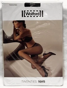 Wolford Twenties Fine Fishnet Tights Seamless Black 11889 Sz S NEW SEALED - Picture 1 of 11