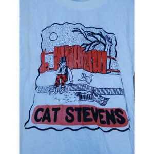 Cat Stevens 1976 Tour Shirt Short Sleeve White Unisex All Size S-5XL TLL175