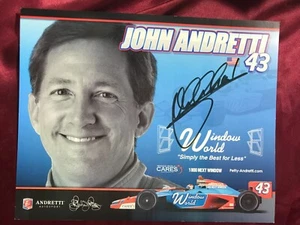 Autogramm JOHN ANDRETTI (†2020)-Motorsport USA-NASCAR-Indy Car-handsigniert-AK - Bild 1 von 2