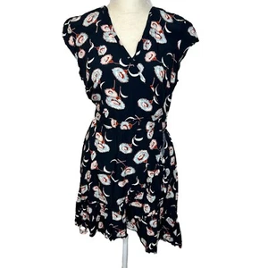 Abito J Crew blu multicolore scollo a v mini taglia 6 - Foto 1 di 7