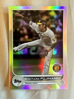 2022 Topps NPB #119 SHINTARO FUJINAMI Oakland Athletics A’s RAINBOW FOIL /150 - Image 1 of 2