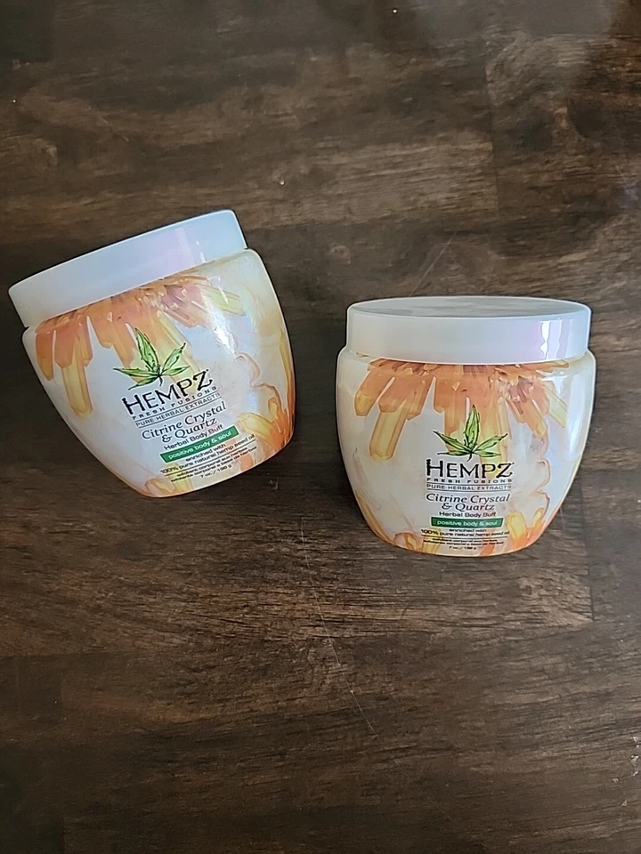 Exfoliate With Hempz Herbal Body Buff - Set Of 2 - Image 1 of 4