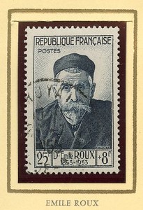 STAMP FRANCE OBLITERRE CELEBRITE N° 993 DOCTOR EMILE ROUX