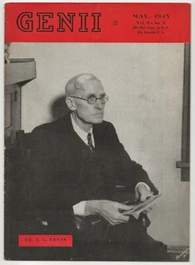 GENII Magic Magazine May 1945 Magician.. DR. E. G. ERVIN - Picture 1 of 1
