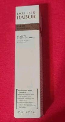 DOCTOR BABOR CLEAN FORFORMANCE Renewal Overnight MASK FULSIZE 2.53 盎司 全新带盒 — 第 1/4 张图片