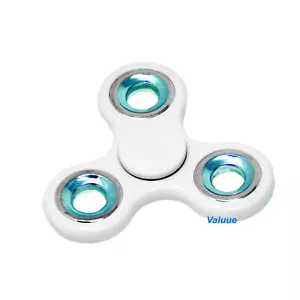 Handschmeichler Spinner Handspielzeug schnelle Geschwindigkeit weiße Farbe Kunststoff Metall Spielzeug Hobbys - Bild 1 von 1