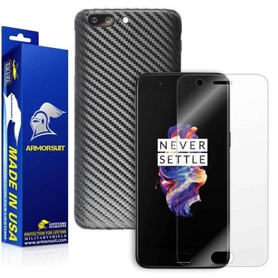 ArmorSuit MilitaryShield OnePlus 5 Screen Protector + Black Carbon Fiber Skin - Image 1 of 4