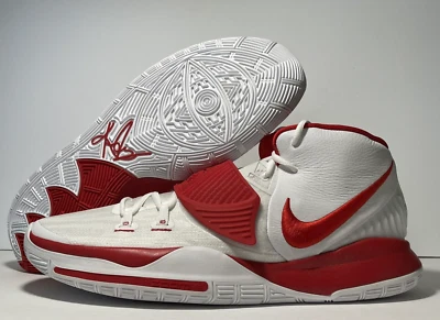 Zapatos de baloncesto Nike Kyrie 6 TB promocionales - blancos/rojos universitarios - para hombre talla 18 EE. UU. Foto 1 de 4