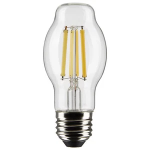 Satco S21334 LED Filament Bulb 120V 8W BT15 Medium E26 Clear 2700K Warm White - Picture 1 of 11