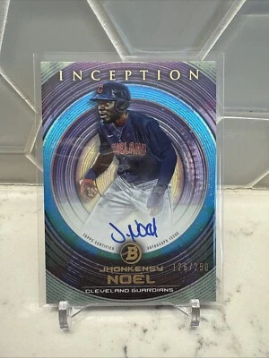 2022 Bowman Inception Jhonkensy Noel Prospect Autograph Auto #/250 Guardians - Image 1 of 2