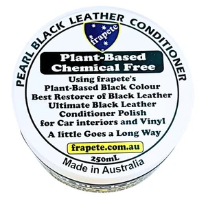 frapete Natural 250mL Black Leather Conditioner Restores Moisturises Protects - Picture 1 of 8