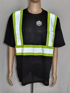 Tough Duck S39211 High Visibility Reflector Class 1 Short Sleeve Shirt XL NWOT - Picture 1 of 12