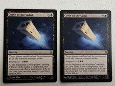 Awesome WOTC MTG Time Spiral Card Curse Of The Cabal X2 99/301 LP Condition