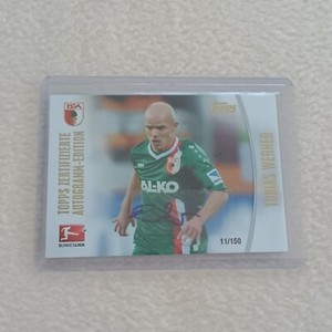 Topps Bundesliga Chrome 2013/14 Tobias Werner Autograph Card Autograph Card /150