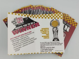 1991 Pro Set Nascar Winston Cup Lot of 36 Unscratched Instant Win Contest Card - Picture 1 of 2