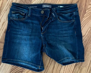 DL1961 Piper Cuffed Short Griffon Girls Size 14 Blue 5 Pockets - Picture 1 of 4