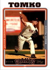 2005 Topps San Francisco Giants Baseball Card #393 Brett Tomko