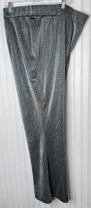 Maurices Womens PANTS 3X Black Silver Knit High Rise Wide-Legged Stretch NEW $39 - Picture 1 of 12