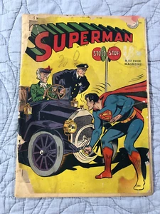 Vintage DC Comic 1947 SUPERMAN n. 46 usura pesante - Foto 1 di 6