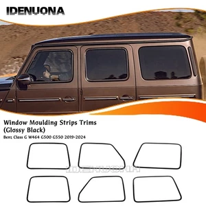 Black Window Strip Trim Weatherstrip For Benz G Class W464 G500 G550 2019-2025 - Picture 1 of 6