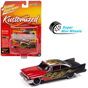 Johnny Lightning 1:64 1958 Plymouth Fury (Gloss Red with Flames) - Bild 1 von 2