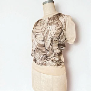 Salvatore Ferragamo top donna seta stampa multicolore taglia XS/38 US4 UK8 - Foto 1 di 14