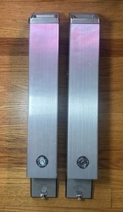 Aluminum Cigarette Receptacle Ashtray Square Shape Silver Wall Mounted Business - Picture 1 of 6