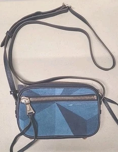 Bolso Bandolera Aimee Kestenberg Brighton Cremallera Denim Patchwork - Imagen 1 de 11