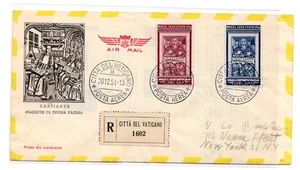 Graziano Posta Aerea n. 20/21 serie su FDC figurata per gli USA - Picture 1 of 1