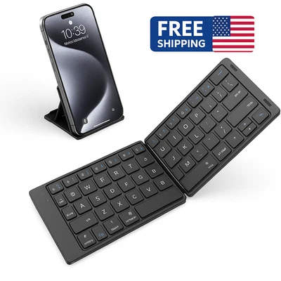 Samsers Foldable Bluetooth Keyboard with Touchpad | Portable Wireless - Image 1 of 4