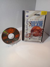 College Slam Sega Saturn 1996 CIB Complete *Damaged Case*