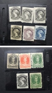 Nova Scotia Briefmarken SC# 8-13, 11er Set (einige Duplikate). MOG, gebraucht, etc/F - Bild 1 von 5